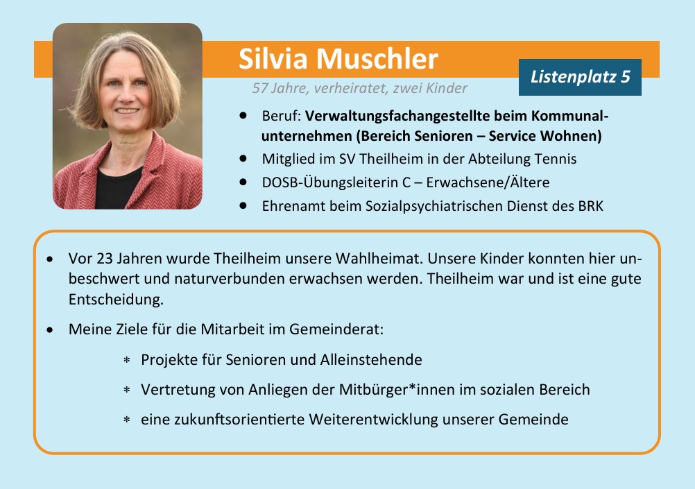 Steckbrief Silvia Muschler